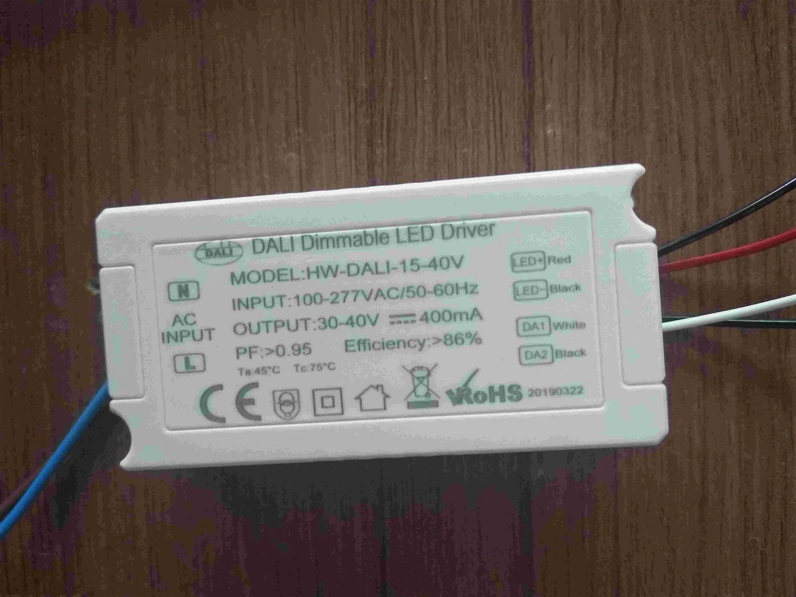 DALI dimmable LED driver1 DALI dimmable LED driver1