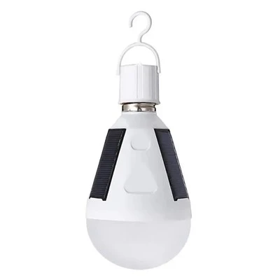 Led-lamp op zonne-energie met paneel